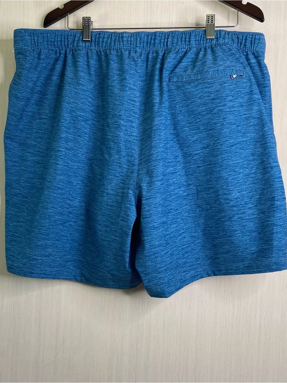 Lands End Men’s Swim Trunks Lined Elastic Drawstring Blue 7” Inseam XL (40-42)